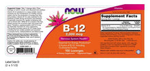 Load image into Gallery viewer, NOW Foods Vitamin B-12 2,000 mcg