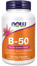 Load image into Gallery viewer, NOW Foods Vitamin B-50 mg