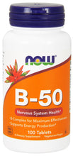 Load image into Gallery viewer, NOW Foods Vitamin B-50