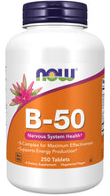Load image into Gallery viewer, NOW Foods Vitamin B-50