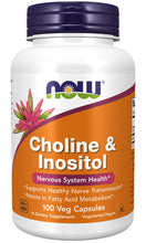 Load image into Gallery viewer, NOW Foods Choline & Inositol 500 mg
