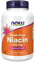 Load image into Gallery viewer, NOW Foods Flush-Free Niacin 250 mg
