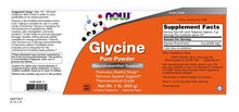 Load image into Gallery viewer, NOW Foods Glycine Pure Powder