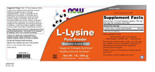 Load image into Gallery viewer, NOW Foods L-Lysine Powder