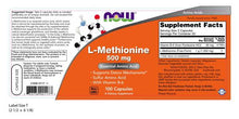 Load image into Gallery viewer, NOW Foods L-Methionine 500 mg