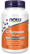 Load image into Gallery viewer, NOW Foods L-Tyrosine 500 mg