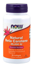 Load image into Gallery viewer, NOW Foods Natural Beta Carotene 7,500 mcg