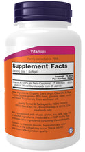 Load image into Gallery viewer, NOW Foods Natural Beta Carotene 7,500 mcg