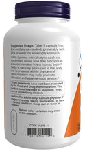 Load image into Gallery viewer, NOW Foods GABA 750 mg