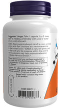 Load image into Gallery viewer, NOW Foods GABA 500 mg + B-6