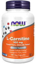 Load image into Gallery viewer, NOW Foods L-Carnitine 500 mg