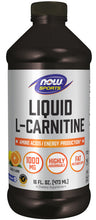 Load image into Gallery viewer, NOW Sports L-Carnitine Liquid 1000 mg - 16 fl. oz.