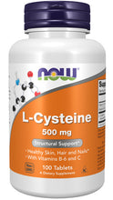 Load image into Gallery viewer, NOW Foods L-Cysteine 500 mg