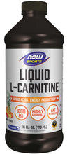 Load image into Gallery viewer, NOW Sports L-Carnitine Liquid 1000 mg - 16 fl. oz.
