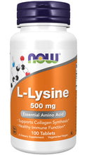 Load image into Gallery viewer, NOW Foods L-Lysine 500 mg