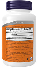 Load image into Gallery viewer, NOW Foods L-Lysine 500 mg
