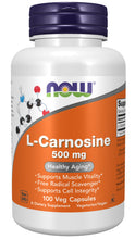 Load image into Gallery viewer, NOW Foods L-Carnosine 500 mg