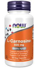 Load image into Gallery viewer, NOW Foods L-Carnosine 500 mg