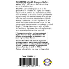 Load image into Gallery viewer, NOW Sports L-Carnitine Liquid 1000 mg, 32 fl. oz.