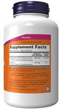 Load image into Gallery viewer, NOW Foods Pantothenic Acid 500 mg