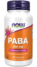 Load image into Gallery viewer, NOW Foods PABA 500 mg