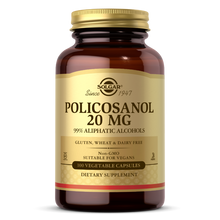 Load image into Gallery viewer, Solgar Policosanol, 20 mg 100 Vegetable Capsules