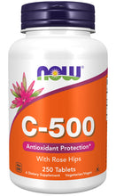 Load image into Gallery viewer, NOW Foods Vitamin C-500