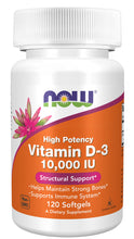Load image into Gallery viewer, NOW Foods Vitamin D-3 10,000 IU
