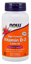 Load image into Gallery viewer, NOW Foods Vitamin D-3 1000 IU
