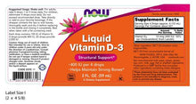 Load image into Gallery viewer, NOW Foods Vitamin D-3 Liquid