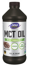 Load image into Gallery viewer, NOW Sports MCT Oil, Chocolate Mocha