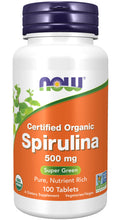 Load image into Gallery viewer, NOW Foods Spirulina 500 mg, Organic