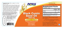 Load image into Gallery viewer, NOW Foods Black Cumin Seed Oil 1000 mg