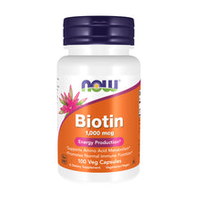 Load image into Gallery viewer, NOW Foods Biotin 1000 mcg