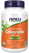 Load image into Gallery viewer, NOW Foods Chlorella 500 mg, Organic
