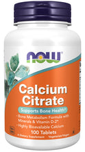 Load image into Gallery viewer, NOW Foods Calcium Citrate Tablets