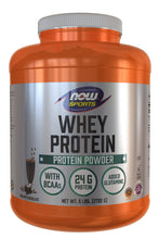 Load image into Gallery viewer, NOW Sports Whey Protein Creamy Chocolate Powder