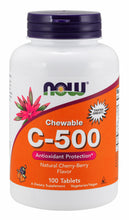 Load image into Gallery viewer, NOW Foods Vitamin C-500 Chewable