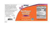 Load image into Gallery viewer, NOW Foods Sunflower Lecithin Pure Powder
