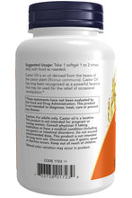 Load image into Gallery viewer, NOW Foods Castor Oil 650 mg