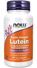 Load image into Gallery viewer, NOW Foods Lutein, Double Strength 20 mg