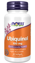 Load image into Gallery viewer, NOW Foods Ubiquinol 100 mg