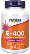 Load image into Gallery viewer, NOW Foods Vitamin E-400 IU