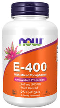 Load image into Gallery viewer, NOW Foods Vitamin E-400 With Mixed Tocopherols