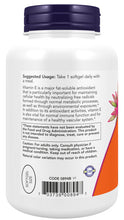 Load image into Gallery viewer, NOW Foods Vitamin E-400 With Mixed Tocopherols