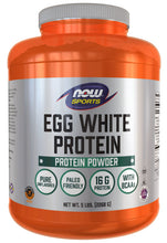 Load image into Gallery viewer, NOW Sports Egg White Protein, Unflavored Powder