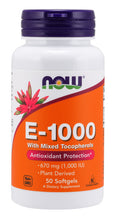 Load image into Gallery viewer, NOW Foods Vitamin E-1000 IU Mixed Tocopherols
