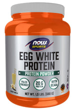 Load image into Gallery viewer, NOW Sports Egg White Protein Flavor Powder