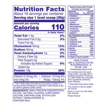 Load image into Gallery viewer, NOW Sports Grass-Fed Whey Protein, Creamy Vanilla Powder