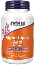 Load image into Gallery viewer, NOW Foods Alpha Lipoic Acid 100 mg